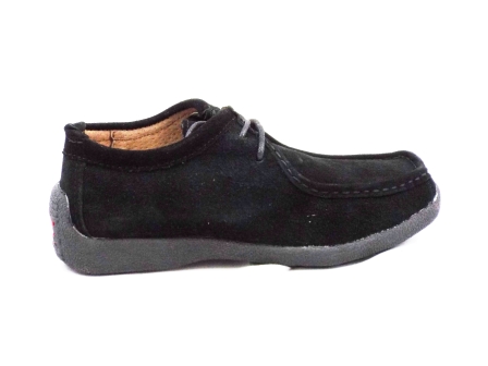 Pantofi dama negri din piele intoarsa, cu talpa joasa, flexibila, deosebit comoda. ANGEL BLUE 1027-40-53-40 imagine reduceri